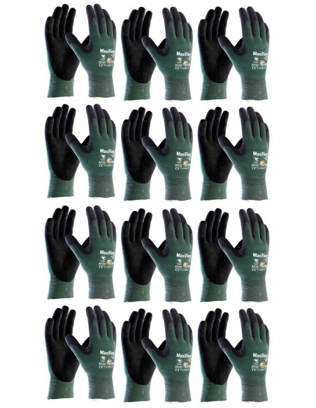 12 pares de guantes anticorte ATG MaxiFlex® Cut™ 124-87412 (Talla 11)