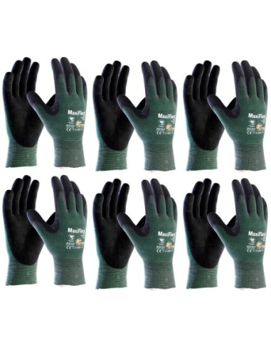 6 pares de guantes anticorte ATG MaxiFlex® Cut™ 64-8746 (Talla 11)