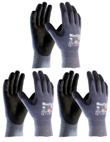 3 pares de guantes anticorte ATG MaxiCut® Ultra™ 44-3745 (Talla 10)