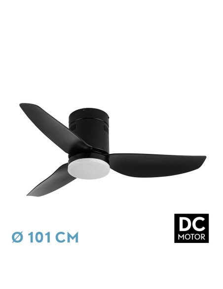 Ventilador de techo Fabrilamp modelo BORAX negro  (Ø 101 cm)