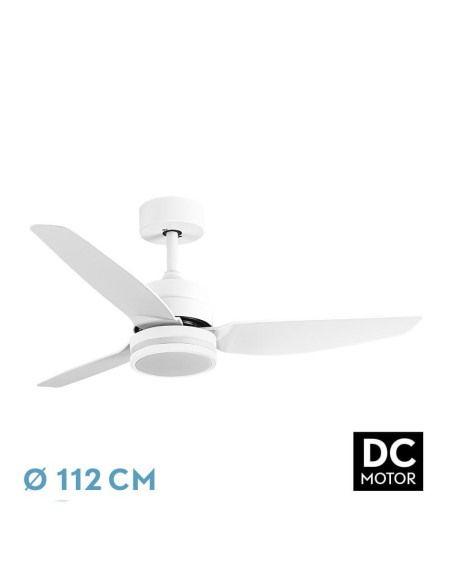 Ventilador de techo Fabrilamp modelo JARAMA blanco  (Ø 112 cm)