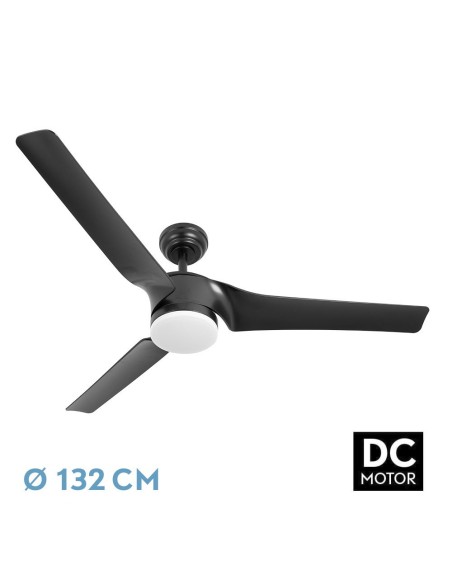 Ventilador de techo Fabrilamp modelo MONTIJO negro  (Ø 132 cm)