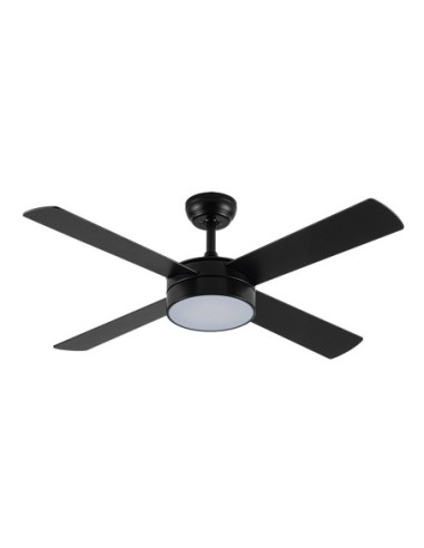 Ventilador de techo Fabrilamp modelo NEVERY negro y roble  (Ø 122 cm)