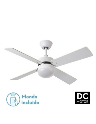 Ventilador de techo Fabrilamp modelo SOFIA blanco y haya  (Ø 107 cm)