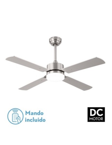 Ventilador de techo Fabrilamp modelo HUPE níquel y haya  (Ø 107 cm)