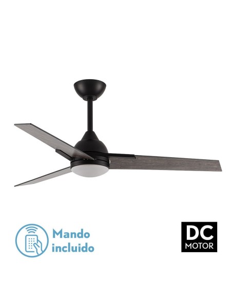 Ventilador de techo Fabrilamp modelo ARGESTES negro y gris  (Ø 132 cm)