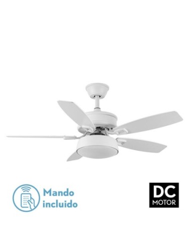 Ventilador de techo Fabrilamp modelo BRAW blanco y haya  (Ø 106,7 cm)