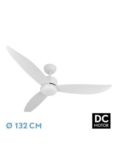 Ventilador de techo Fabrilamp modelo GENIL blanco  (Ø 132 cm)