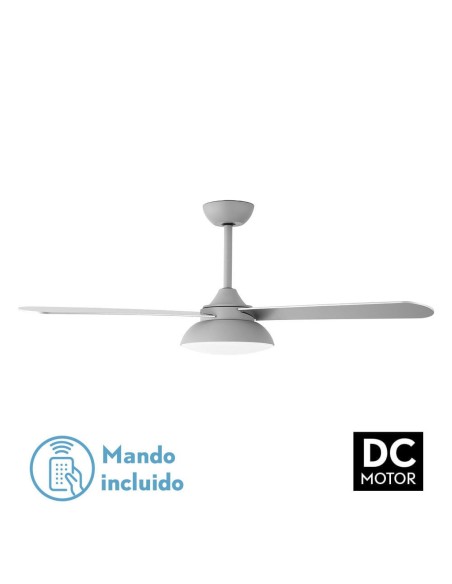 Ventilador de techo Fabrilamp modelo UMI gris y haya  (Ø 132 cm)