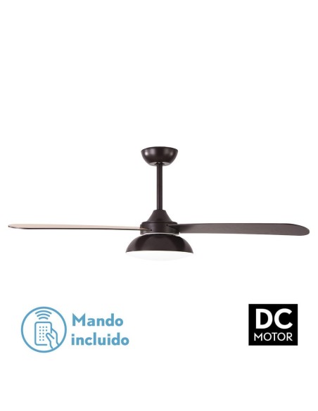 Ventilador de techo Fabrilamp modelo UMI marrón y haya  (Ø 132 cm)