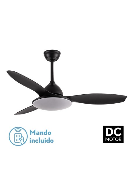 Ventilador de techo Fabrilamp modelo YAEL negro  (Ø 122 cm)