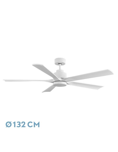 Ventilador de techo Fabrilamp modelo CAIRO blanco  (Ø 132 cm)