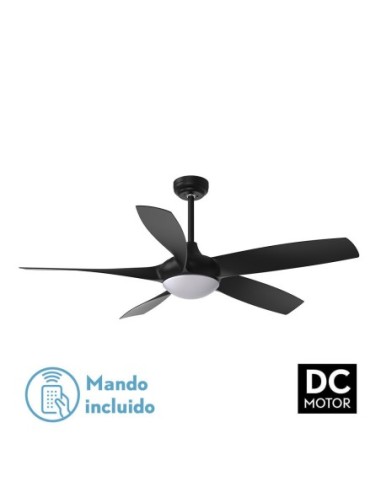 Ventilador de techo Fabrilamp modelo GALLEO negro  (Ø 137 cm)