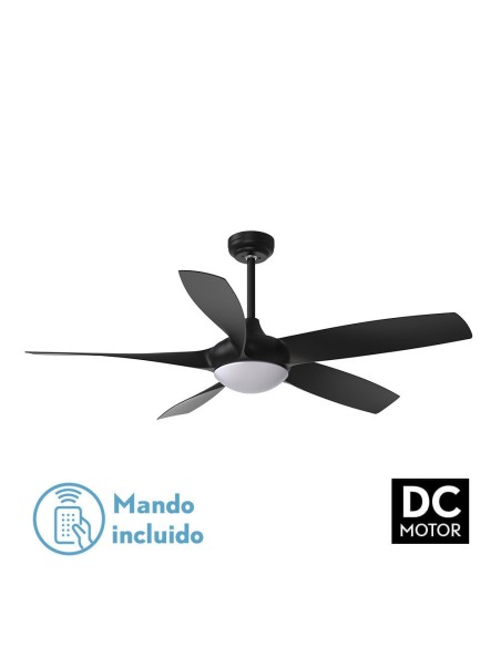 Ventilador de techo Fabrilamp modelo GALLEO negro  (Ø 137 cm)