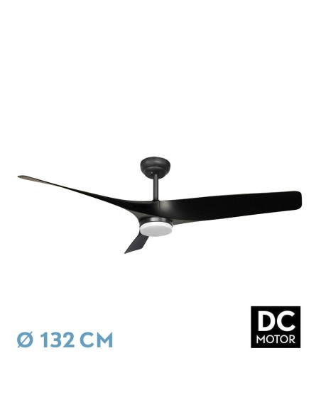 Ventilador de techo Fabrilamp modelo NIGER negro  (Ø 132 cm)