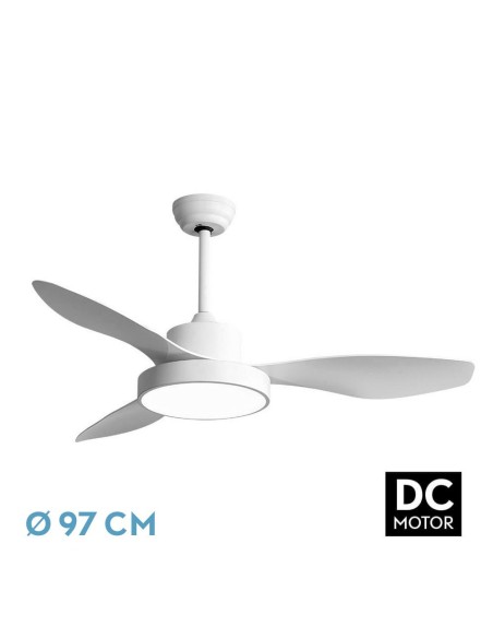 Ventilador de techo Fabrilamp modelo HAYATE blanco  (Ø 97 cm)