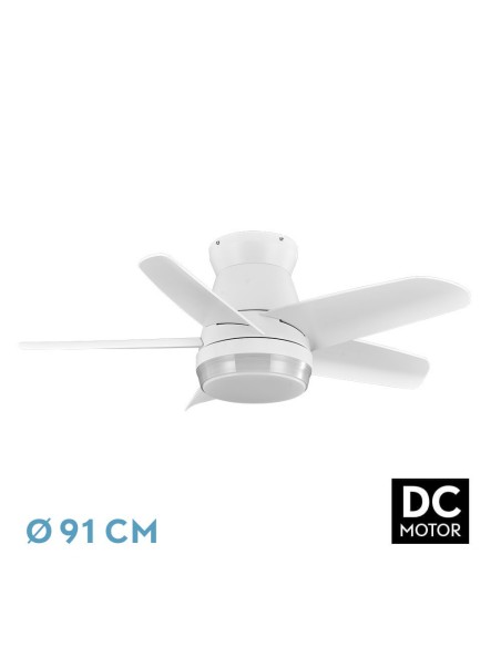 Ventilador de techo Fabrilamp modelo NEUTRON blanco  (Ø 91 cm)