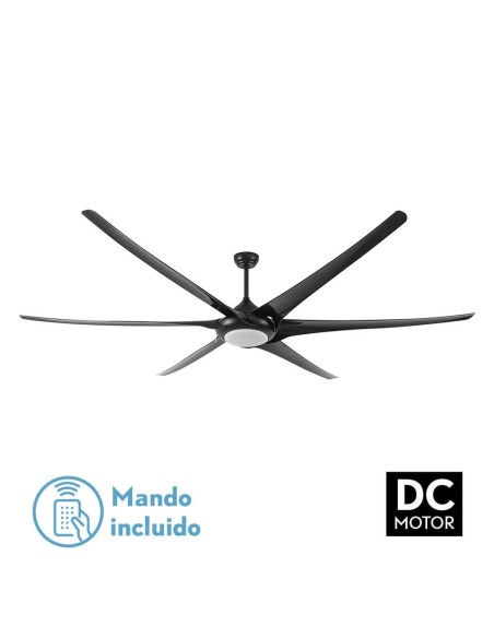 Ventilador de techo Fabrilamp modelo MONCAYO negro  (Ø 254 cm)