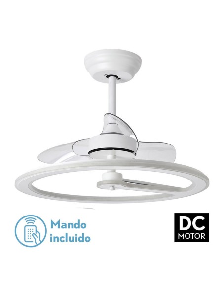 Ventilador de techo de plafón Fabrilamp modelo CHOM blanco  (Ø 62 cm)