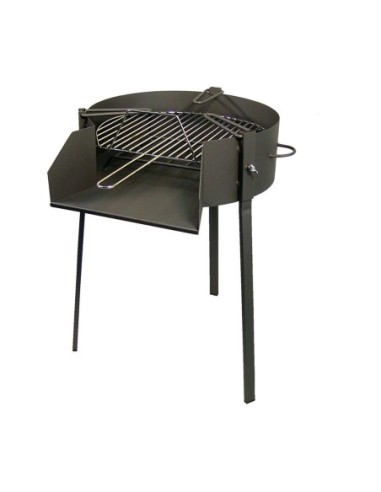 Barbacoa redonda con soporte para paella (Ø50cm)