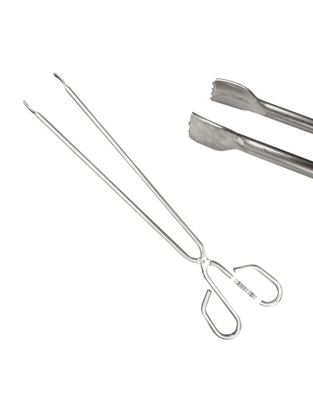 Pinzas de barbacoa para carne de acero inoxidable (35cm)