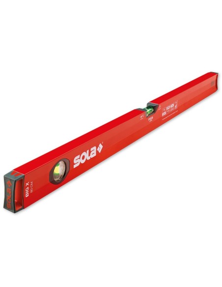 SOLA BIGX180 - Nivel de burbuja de aluminio BIG X (1800 mm)