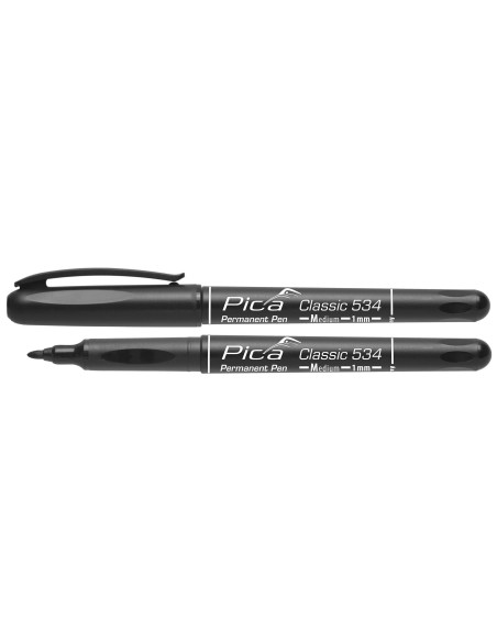 PICA 534/46 - Marcador Permanente Classic Bala Medio Negro