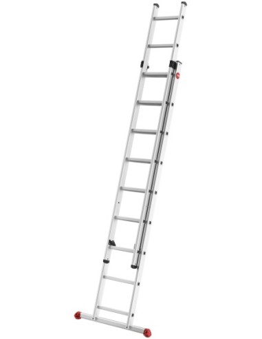 HAILO 7209-007 - Escalera aluminio 2 tramos corredera ProfiStep Duo (2x9 peldaños)