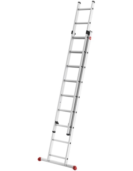 HAILO 7209-007 - Escalera aluminio 2 tramos corredera ProfiStep Duo (2x9 peldaños)