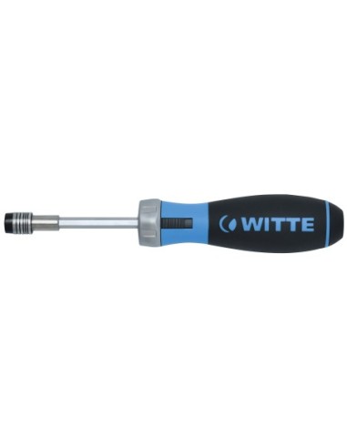 WITTE 468123 - Destornillador portapuntas de carraca PRO BITDRIVE (Puntas PH/PZ/PL)