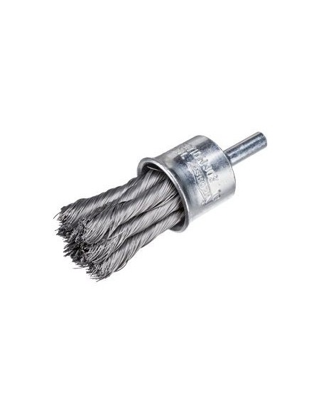 Osborn 9906030326 Cepillo pincel alambre trenzado de inox con vástago de 6 mm filamento Ø 0.15 mm (20x29)