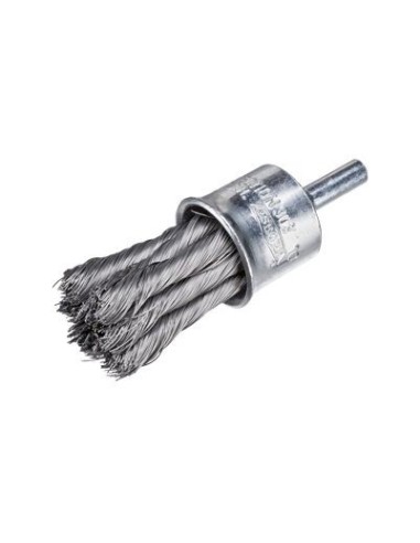 Osborn 9906030329 Cepillo pincel alambre trenzado de inox con vástago de 6 mm filamento Ø 0.35 mm (20x29)