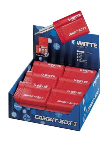 WITTE 27625 - Caja de puntas de atornillar COMBIT-BOX 7 granel (Tipo Torx amarillo)