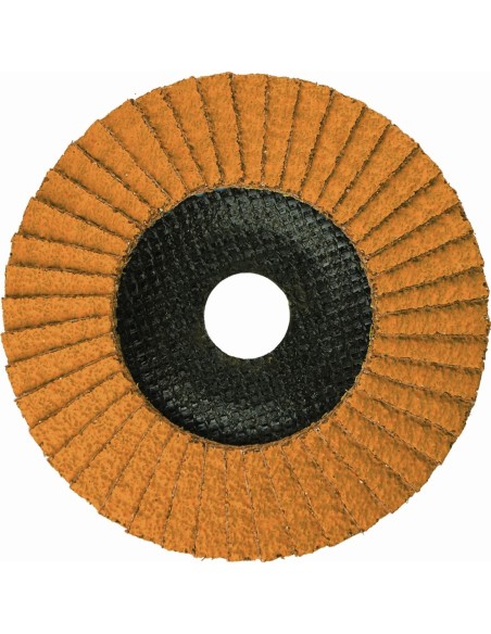 DRONCO 5252447100 - Disco de láminas abrasivo cerámico CERA MAXX de 125 mm grano 80 y base abombada