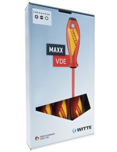 WITTE 653747 -  Juego de 7 destornilladores MAXX VDE (PL/PH)