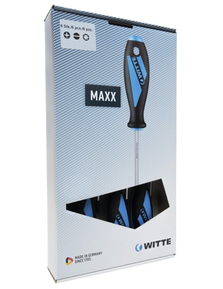 WITTE 653980 - Juegos de destornilladores MAXX Puntas Torx (x6)