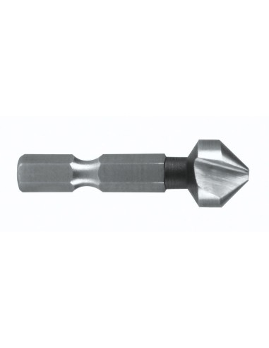 RUKO 102314 - Avellanador cónico DIN 335 forma C 90º HSS mango hexagonal 1/4" (Ø máx. 83 mm)