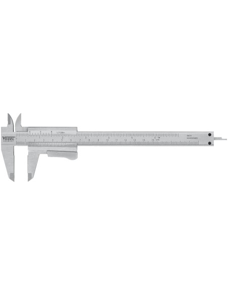 VOGEL 201034 - Calibre pie de rey monobloc DIN 862 (Bloqueo Tornillo Largo 200 mm)