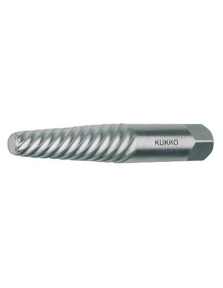 KUKKO 49-0-S - Juego de 6 extractores de tornillos con estriado ancho (3 - 24 mm)