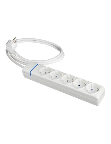 Prolongador con 5 tomas 2P+T, (16A - 250v~) 1,5 m de cable H05W-F 3g 1,5mm² - 8015p SOLERA