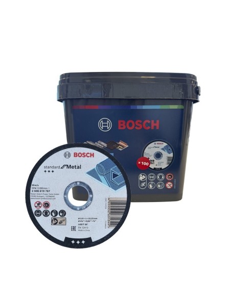 100 discos de corte BOSCH Standard for Metal (Ø 115 mm)