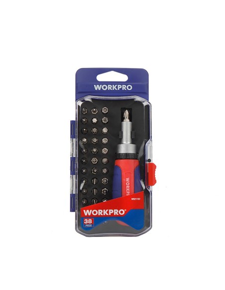 Destornillador de carraca 38 piezas WorkPro