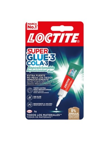 Loctite SuperGlue-3 en gel reposicionable (3 gr)