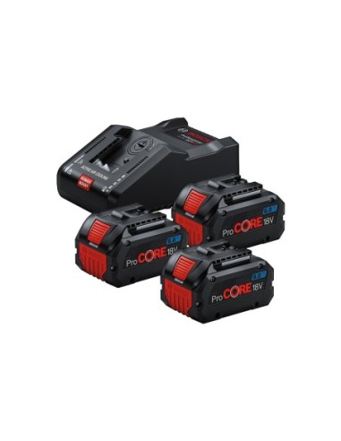 Baterías y cargador BOSCH Power Set (3 ProCORE18V 8.0Ah + GAL 18V-160 Professional)