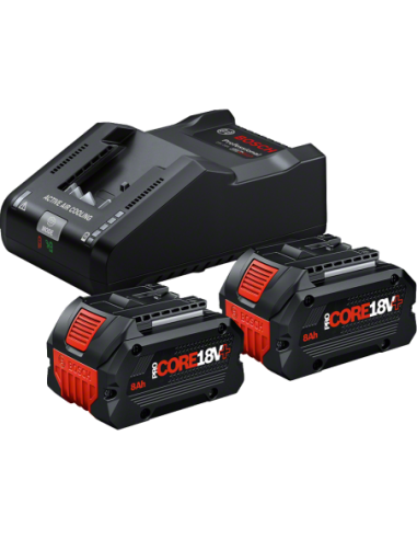 Baterías y cargador BOSCH Power Set (2 ProCORE18V+ 8.0Ah + GAL 18V-160 Professional)