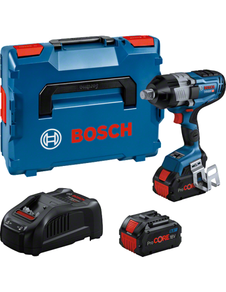 Atornillador de impacto a batería BOSCH GDS 18V-1600 HC Professional (incluye 2 baterías y cargador)