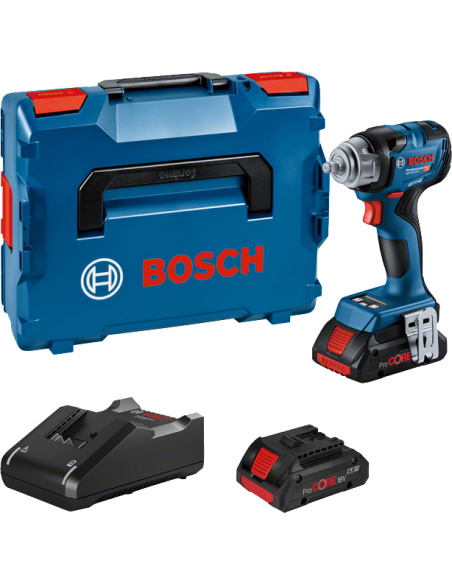 Atornillador de impacto a batería BOSCH GDS 18V-320 C Professional (incluye 2 baterías y cargador)