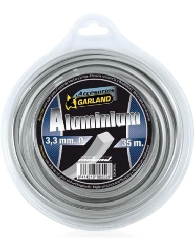 Garland 71024C3533 Dispensador de hilo de nylon reforzado con aluminio para desbrozadoras (35m, Ø3,3mm)