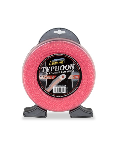 Garland 71024Y8724 Dispensador de hilo de nylon trenzado "Typhoon" para desbrozadoras (87m, Ø2,4mm)