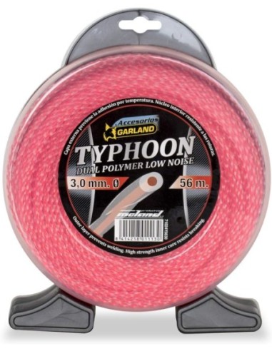 Garland 71024Y5630 Dispensador de hilo de nylon trenzado "Typhoon" para desbrozadoras (56m, Ø3mm)